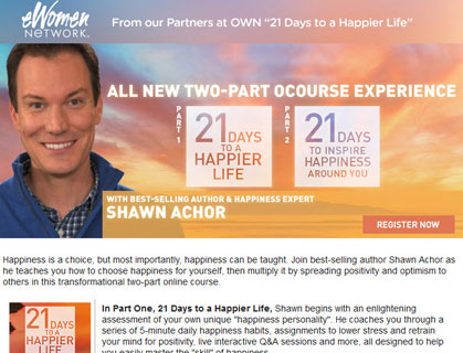 OWN Happier Life with Shawn Achor