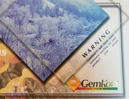GemKote Reflective Paper Products